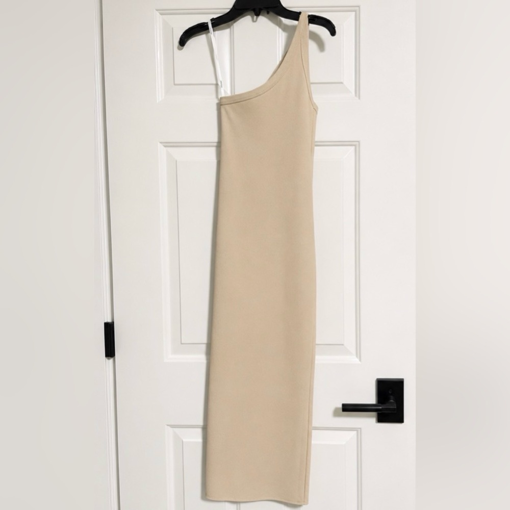 The Line by K One-Shoulder Midi Dress - color Oat